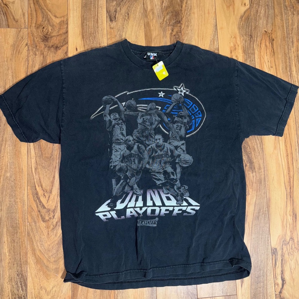 UNK NBA Orlando Magic 2009 Playoffs Graphic T-Shirt Mens XL Black RN109135
